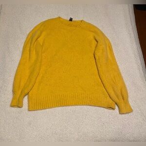 Forever 21 Sunny Yellow Crew Neck Sweater